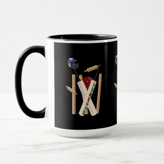 Das Spiel Cricket, Tasse (Links)