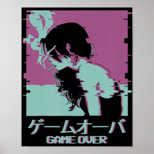 Das Spiel der japanischen Girl-Anime Poster