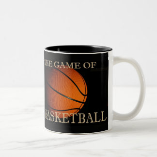 Das Spiel des Basketballs Zweifarbige Tasse