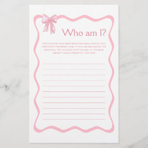 Das Spiel des rosa Brautparty mit dem Knoten