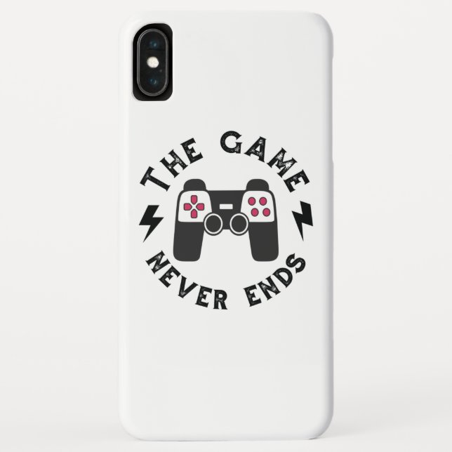 Das Spiel endet nie Case-Mate iPhone Hülle (Rückseite)