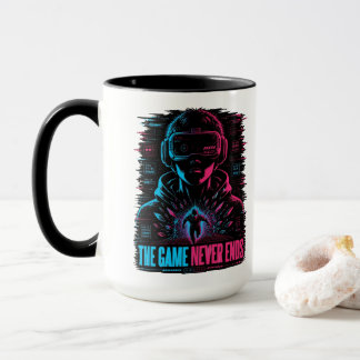 Das Spiel endet nie Cyberpunk VR Tasse