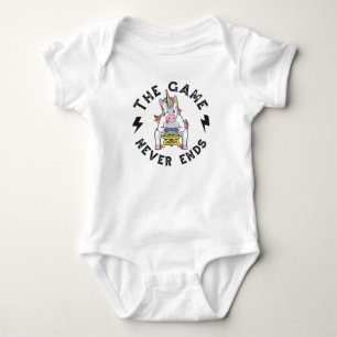 Das Spiel endet nie für Unicorns Baby Strampler