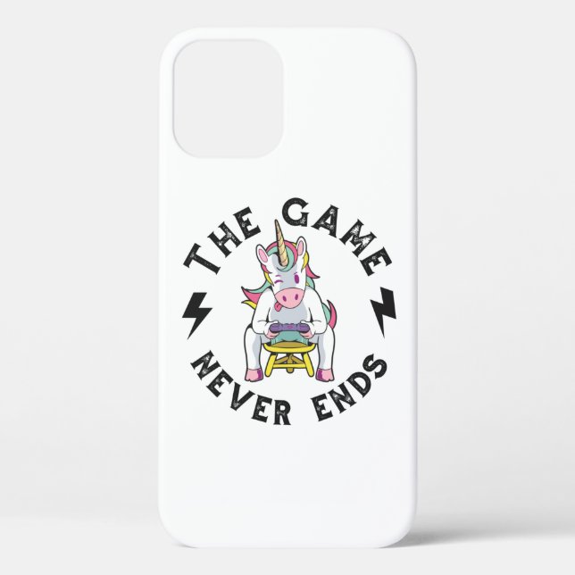 Das Spiel endet nie für Unicorns Case-Mate iPhone Hülle (Rückseite)