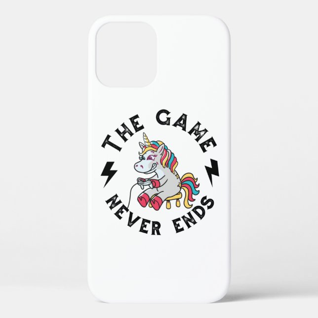 Das Spiel endet nie für Unicorns Case-Mate iPhone Hülle (Rückseite)