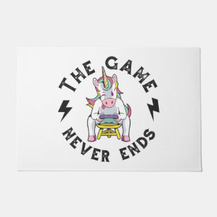 Das Spiel endet nie für Unicorns Fußmatte