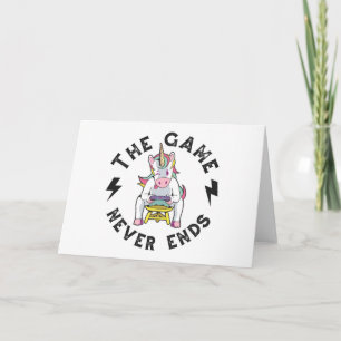 Das Spiel endet nie für Unicorns Karte