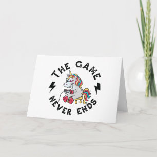 Das Spiel endet nie für Unicorns Karte