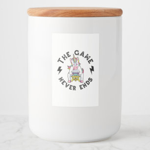 Das Spiel endet nie für Unicorns Lebensmitteletikett