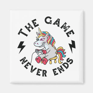 Das Spiel endet nie für Unicorns Magnet