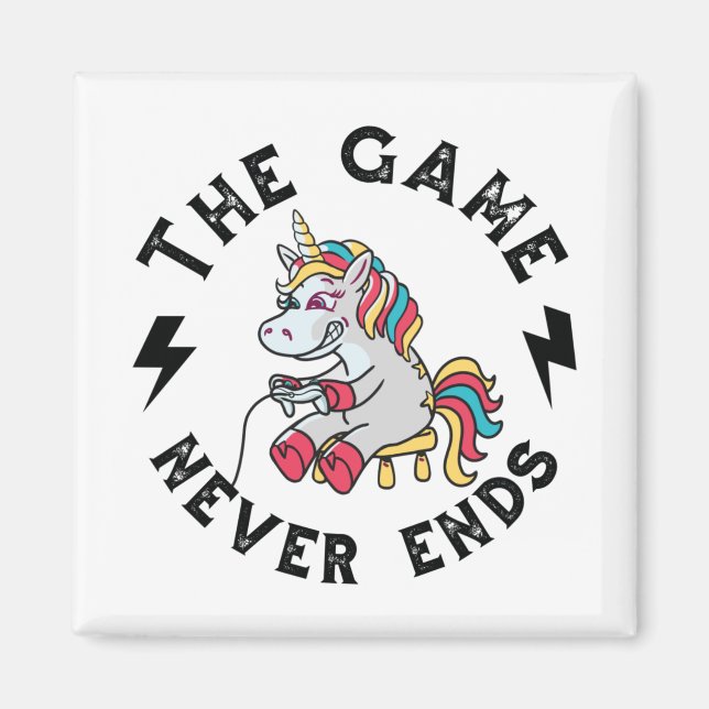 Das Spiel endet nie für Unicorns Magnet (Vorne)