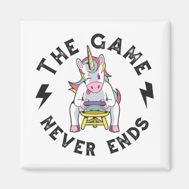Das Spiel endet nie für Unicorns Magnet (Vorne)