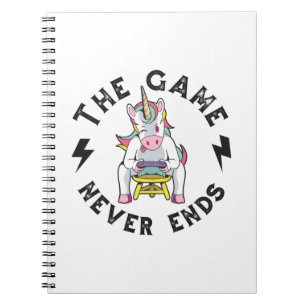 Das Spiel endet nie für Unicorns Notizblock