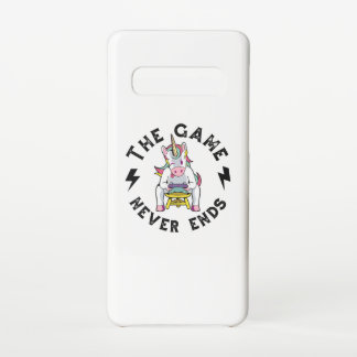 Das Spiel endet nie für Unicorns Samsung Galaxy S10 Hülle