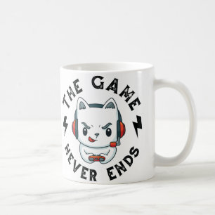 Das Spiel endet nie Kaffeetasse