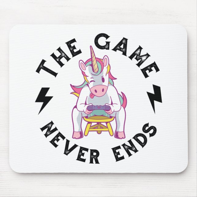 Das Spiel endet nie Mousepad (Vorne)