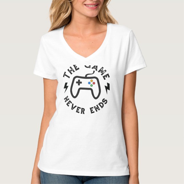Das Spiel endet nie T-Shirt (Vorderseite)