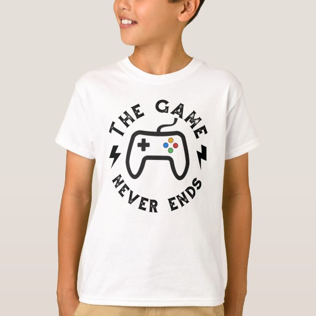 Das Spiel endet nie T-Shirt (Vorderseite)