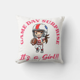 Das Spiel für Fußball liebt das Mädchen Kissen