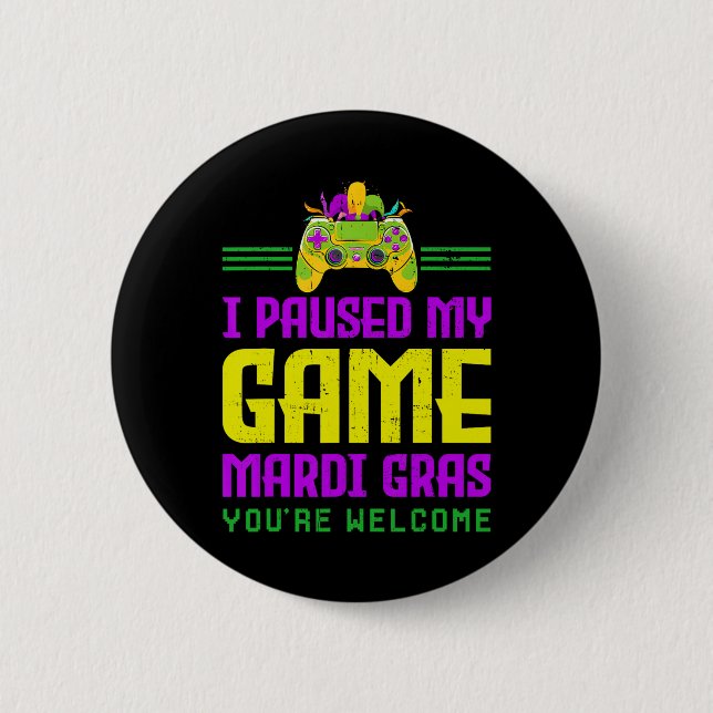 Das Spiel für Mardi Gras Video Game Control unterb Button (Vorderseite)