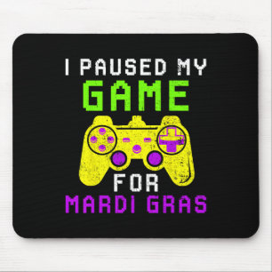 Das Spiel für Mardi Gras Video Game Control unterb Mousepad
