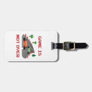 Das Spiel ist nicht über einem Pixel-Videospiel Gepäckanhänger