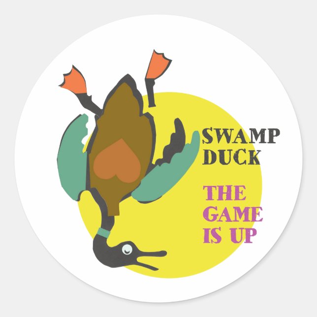 Das Spiel ist oben T - Shirt Runder Aufkleber (Vorderseite)