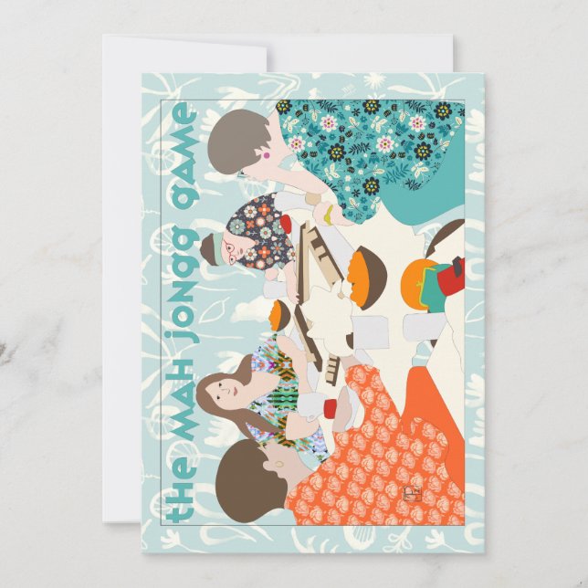 Das Spiel Mah Jongg Einladung (Vorderseite)