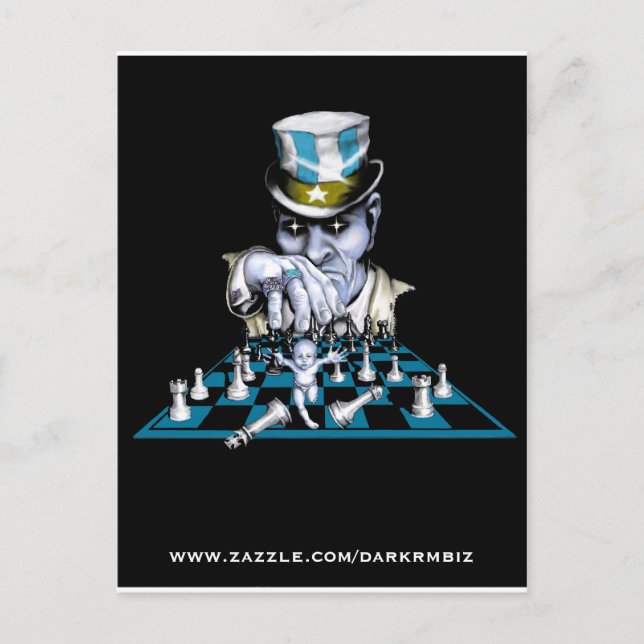 Das Spiel Postkarte (Vorderseite)