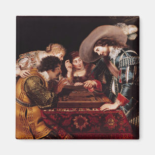 Das Spiel von Backgammon Magnet