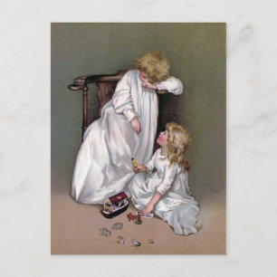 Das Spielzeug Vintag wegstecken Postkarte