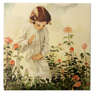 Das Spinnennetz von Jessie Willcox Smith Fliese