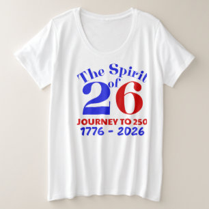 DAS SPIRIT VON 26: DIE REISE BIS 250 GROßE GRÖßE T-Shirt