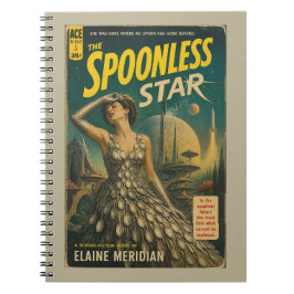 Das Spoonless Star Scifi Buchcover Journal Notizblock
