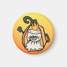 Das spöttische Auge eines Retrowaldes Magnet