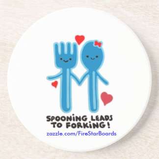 Das Sprechen führt zu den Untersetzer, die geforsc Sandstein Untersetzer