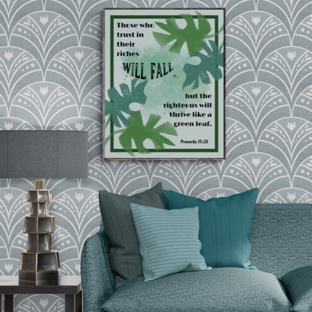 Das Sprichwort "Gerechtigkeit und Grünes Leaf" lau Poster (Von Creator hochgeladen)