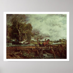 Das Springenpferd, c.1825 (Öl auf Leinwand) Poster