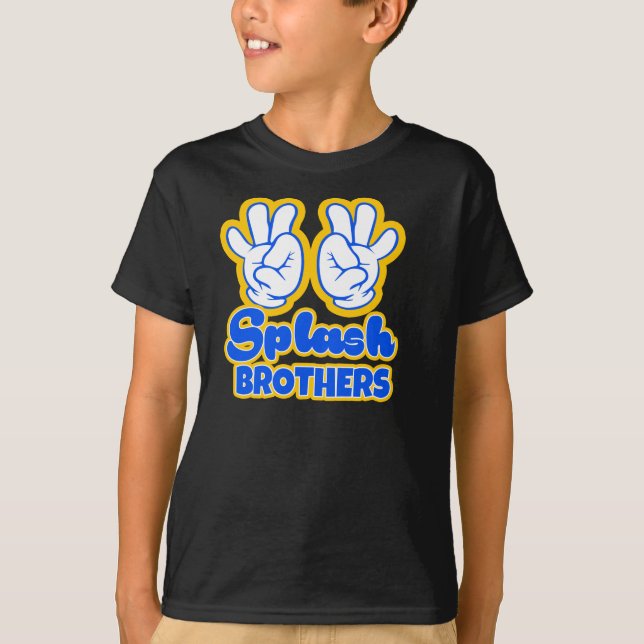 Das Spritzen-Bruder-Shirt des Kindes T-Shirt (Vorderseite)