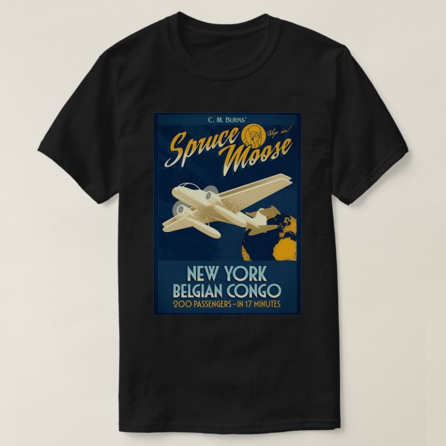 Das Spruce Moose T-Shirt (Design vorne)