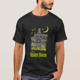Das Spuk Herrenhaus Hitchwandert Geister Silhouett T-Shirt