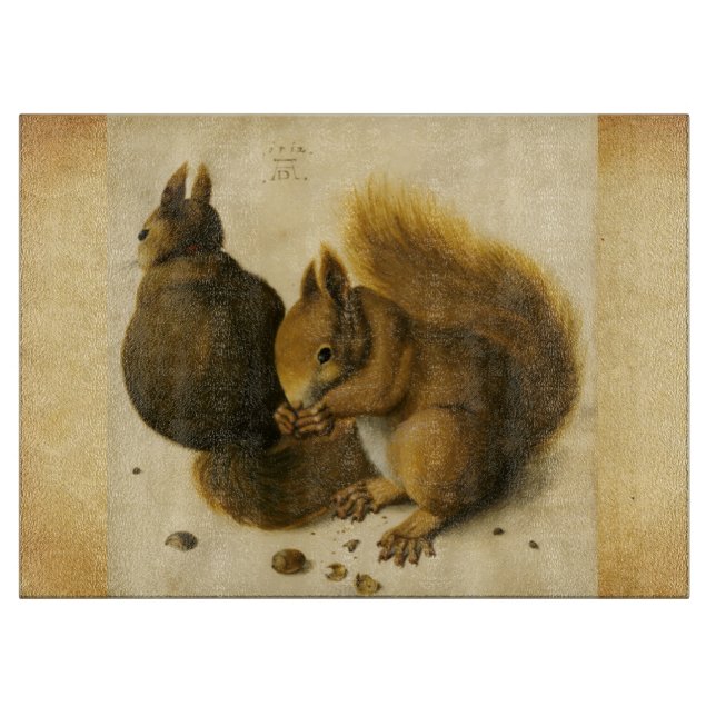 DAS SQUIRREL MIT NUTS Albrecht Durer Pergament Schneidebrett (Vorderseite)