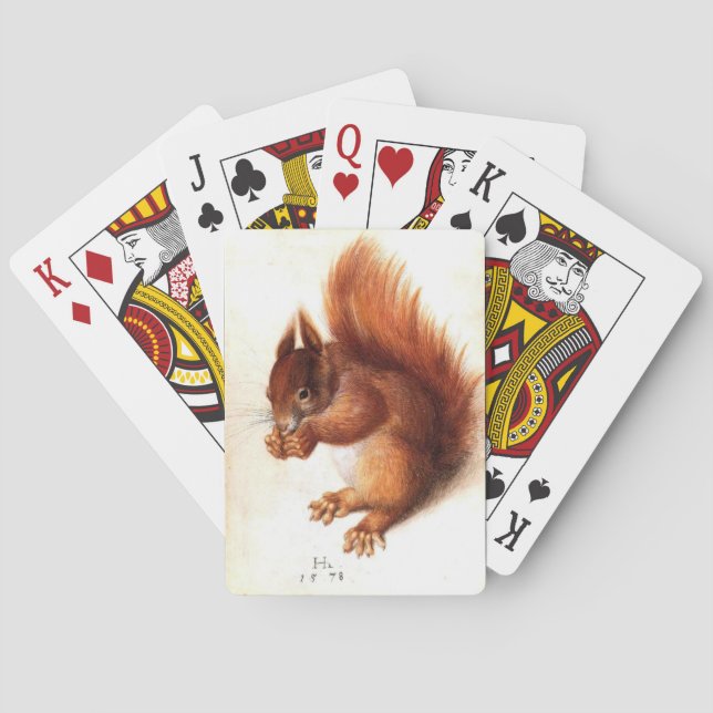 DAS SQUIRREL MIT NUTS VON Albrect Durer Spielkarten (Rückseite)