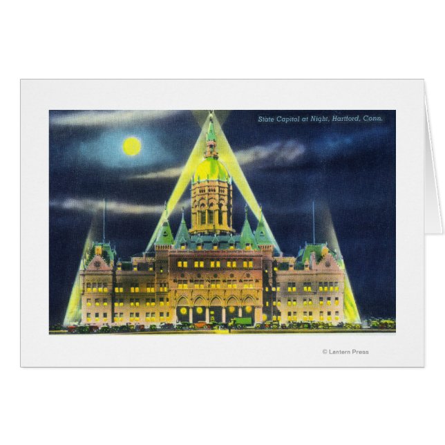 Das Staat Hauptstadt Gebäude in der Nacht (Vorderseite (Horizontal))