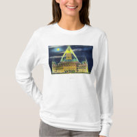 Das Staats-Hauptstadts-Gebäude nachts