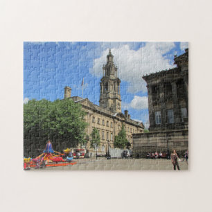 Das Stadtzentrum von Preston. Puzzle