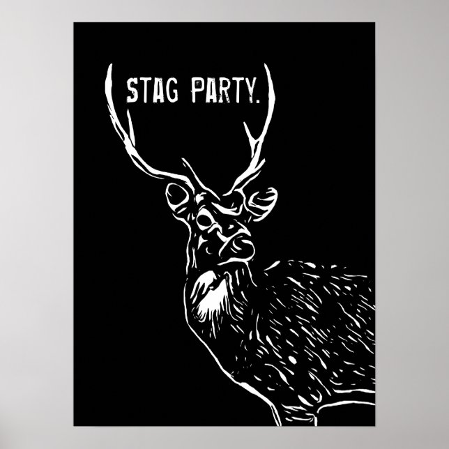 Das Stag, das Party Poster (Vorne)