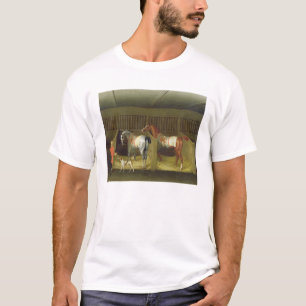 Das Ställe und zwei berühmte laufende T-Shirt