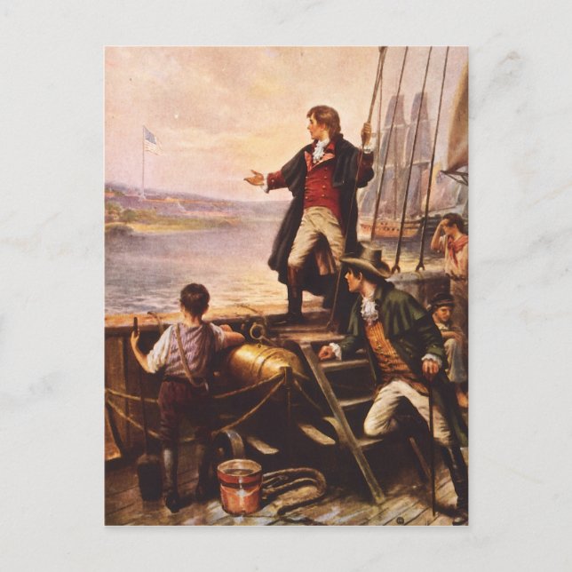 Das Star Spangled Banner von Percy Moran Postkarte (Vorderseite)