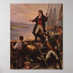 Das Sternenbanner Light Edward Percy Moran Poster